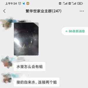 太惡心！小區(qū)自來水中驚現(xiàn)“活物”